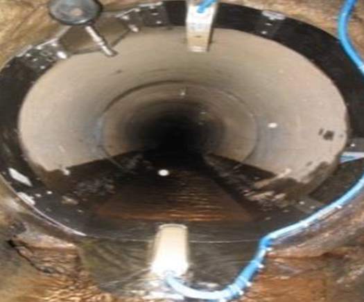 典型案例：污水处理厂重力流出水管的流